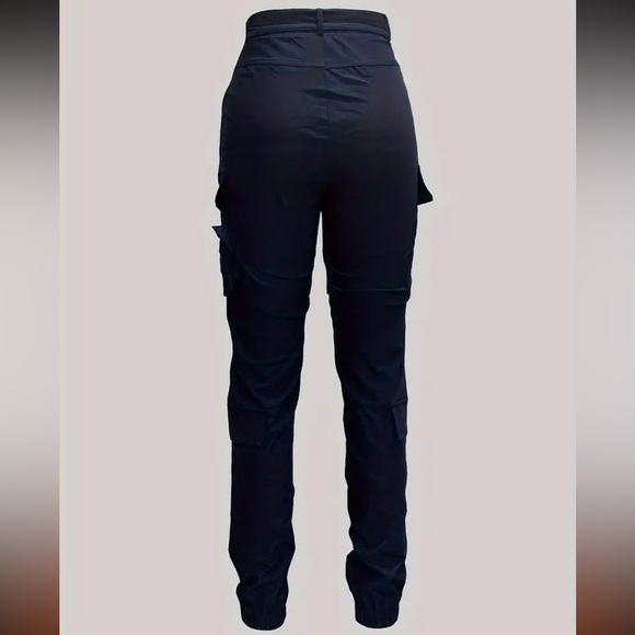 New! Cargo Belt Pants with Stylish Zipper Pockets - Slim Fit - Picture 7 of 14